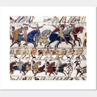 THE BAYEUX TAPESTRY NORMAN KNIGHTS AND ARCHERS Detail Posters and Art